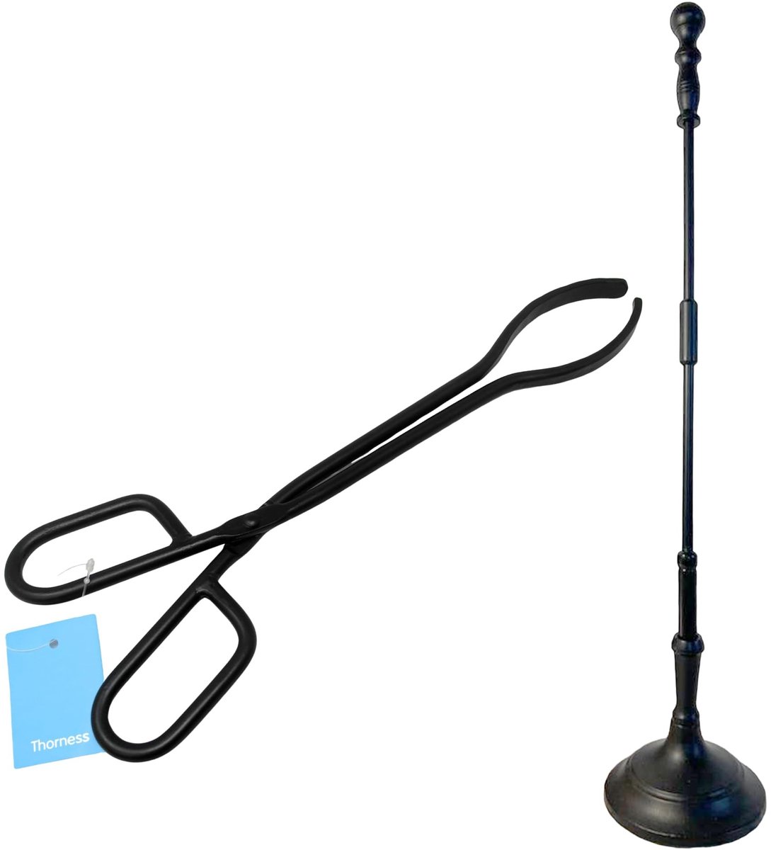 Dailygoods- Houttang Heavy Duty - Gietijzeren Pook - Vuurplaats Accessoire - Houtkachel Gereedschap - Veilig Brandbeheer - Duurzaam en Sterk - Haardgereedschap