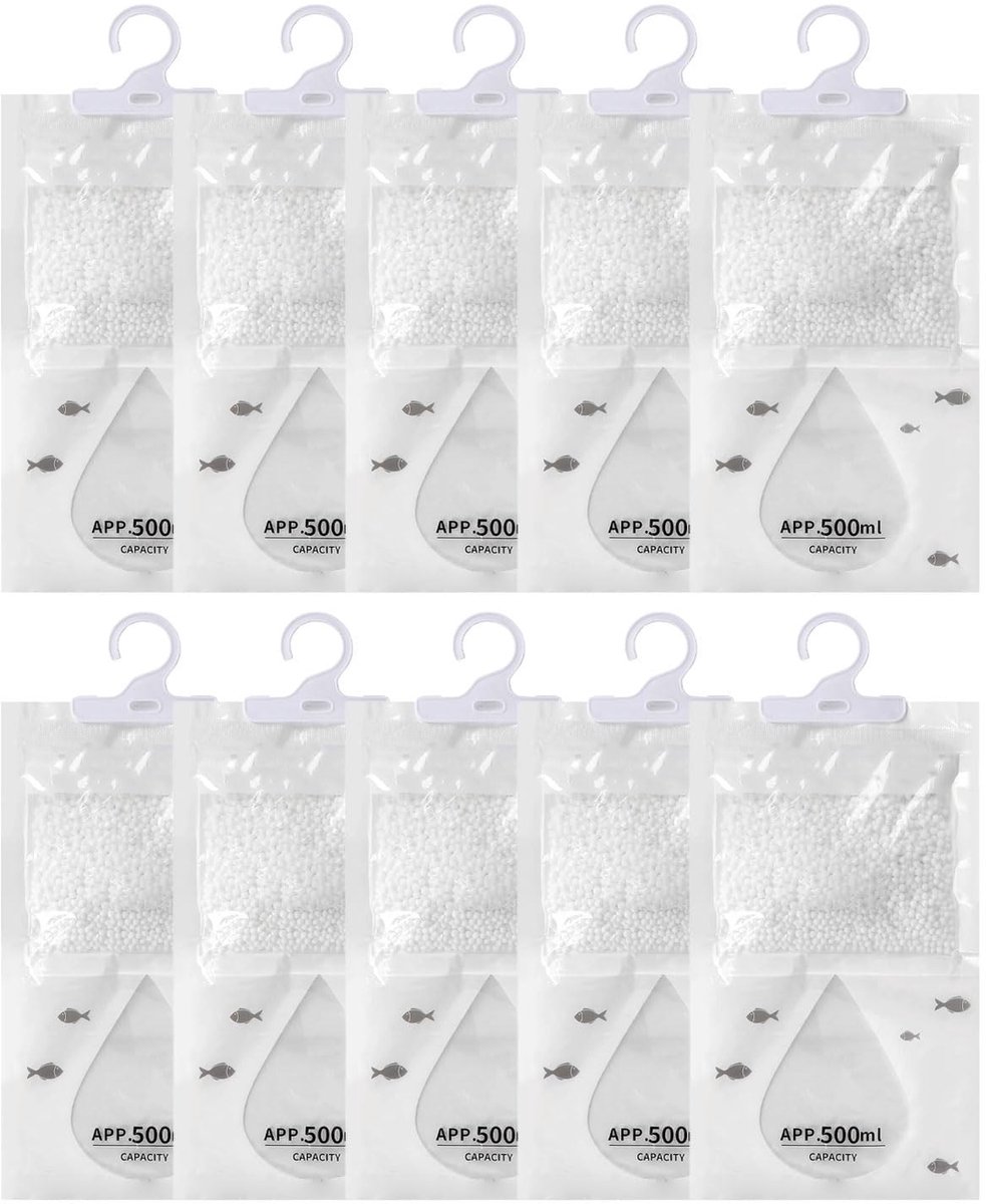 Dailygoods- Vochtigheidsabsorber 10 Pack - Kledingkast Ontvochtigingszakken - Vochtvreter
