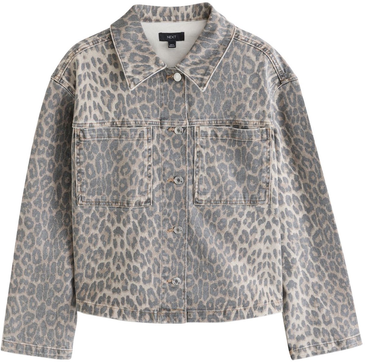 Next - Dames - Boxy denim jack - Bruin
