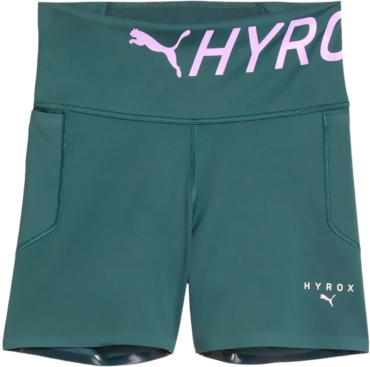 Puma x hyrox pwrmode short tight in de kleur . Groen