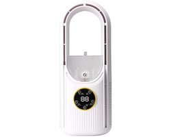 Bladloze bureauventilator, bladloze tafelventilator voor bureau, thuis en slaapkamer (stekkerversie)