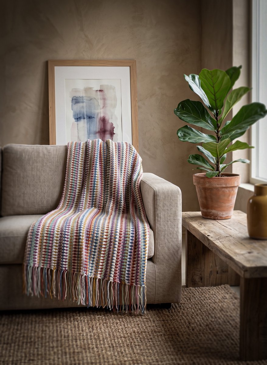 Corneeltje Wol - Haakpakket Plaid Vice/Versa - Haken - Woondeken - DIY Haakpakket - DIY