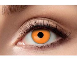 Oranje Halloween Contactlenzen – Oranje kleurlenzen - Weeklenzen – Cosplay - Halloween lenzen