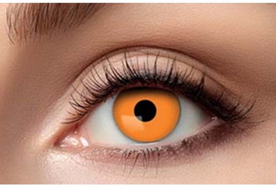 Oranje Halloween Contactlenzen – Oranje kleurlenzen - Weeklenzen – Cosplay - Halloween lenzen