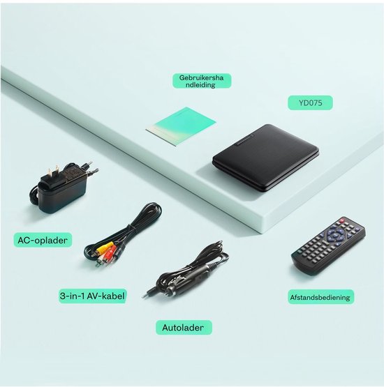 Ploutos® Draagbare DVD Speler - Compacte Mediaspeler - Regiovrij met MP3 Ondersteuning - Zwart -‎5cm x 16cm x 21cm — afbeelding 2
