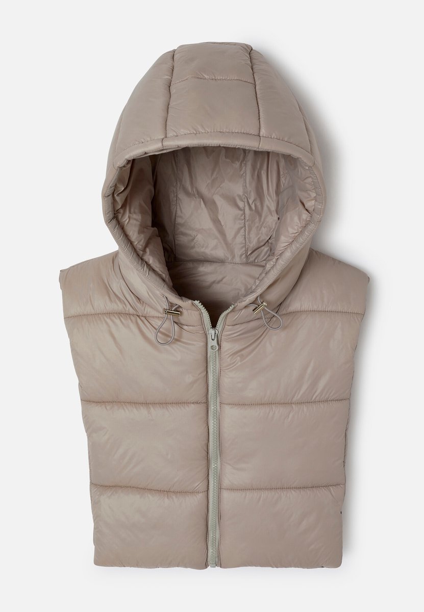 Damart - Gewatteerde plastron met capuchon - Dames - Grijs - Taille Unique