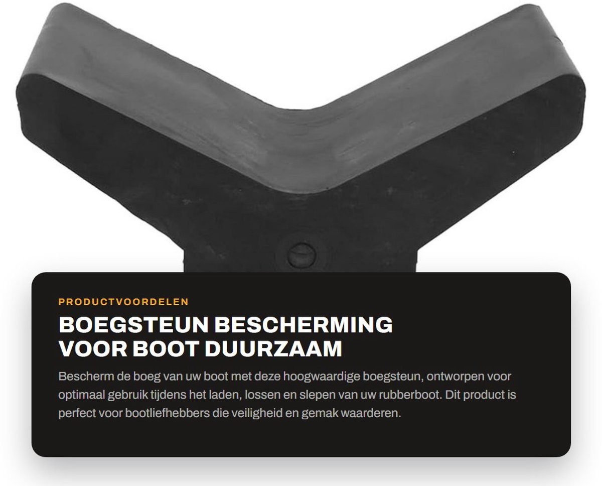 Dailygoods- Boegsteun Beschermend - Boegkaak - Boeghouder - Rubber - Duurzaam - 4 Inch X 4 Inch X 0,5 Inch - Boegblok