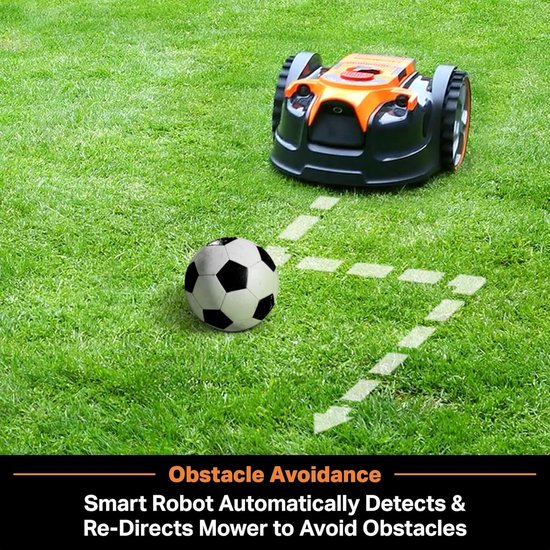 16 VBRM16 Plus Robotmaaier - Draadloze Grasmaaier Tot 100 m² - Zonder Begrenzingsdraad - Obstakelvermijding - 24V 4,0Ah Accu - Geruisloos Maaien — afbeelding 3
