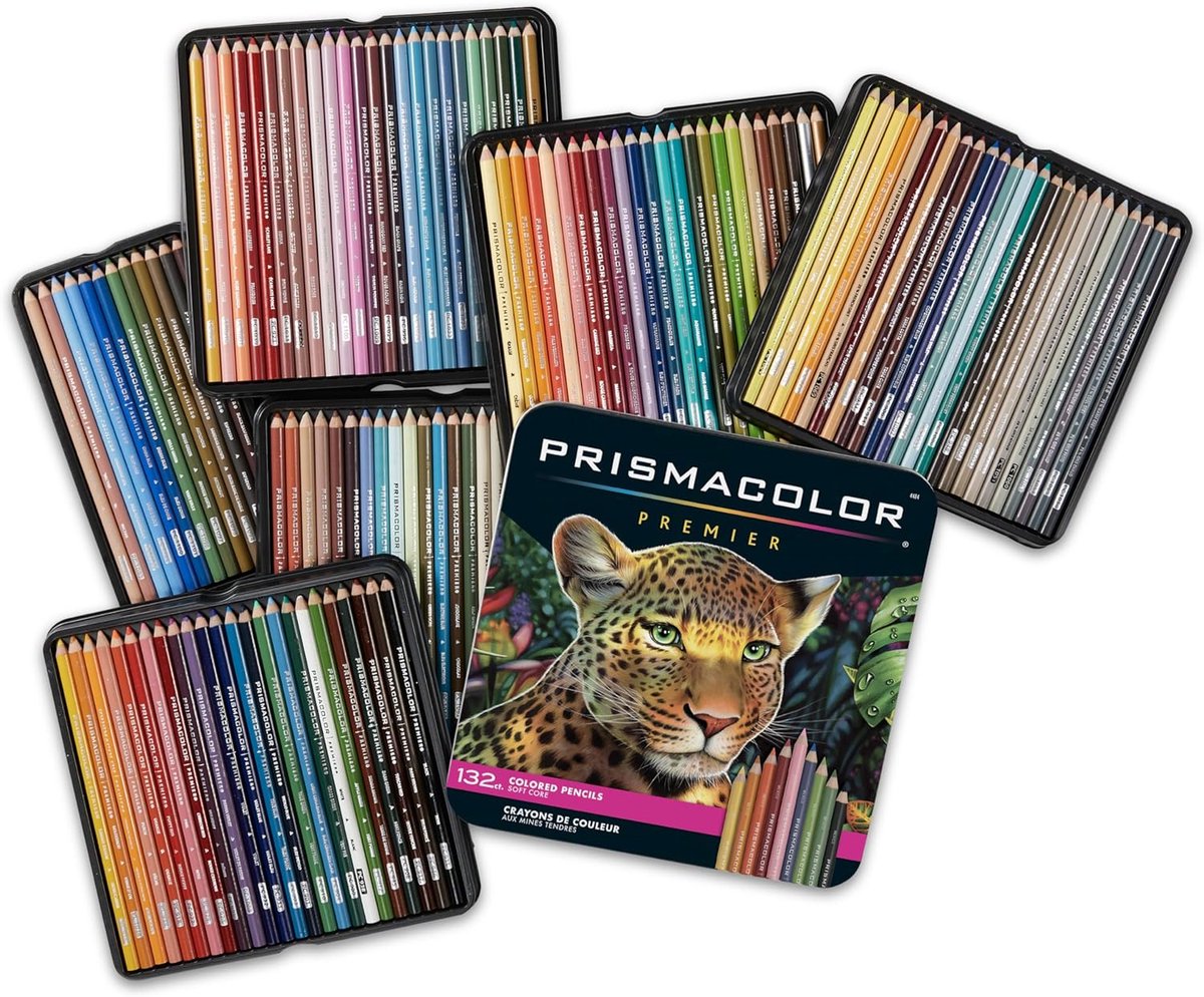 Prismacolor Premier Soft Core Colored Pencils – 132 Kleurpotloden – Professionele Tekenset