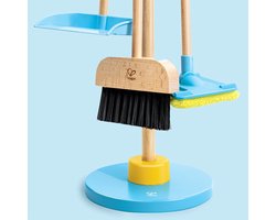 Hape Speelgoed Schoonmaakset met Opbergstandaard – 6-delig rollenspel voor kinderen vanaf 3 jaar