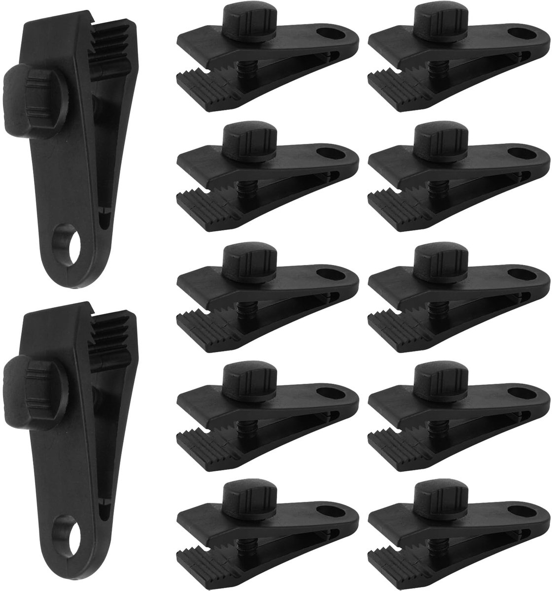 Tarpclips, tentklemmen, instelbare zeilclips, klemmen, tentzeil dragerklemmen, waterdichte clip, kunststof clips voor camping, zeilen, zonnezeil, tuin