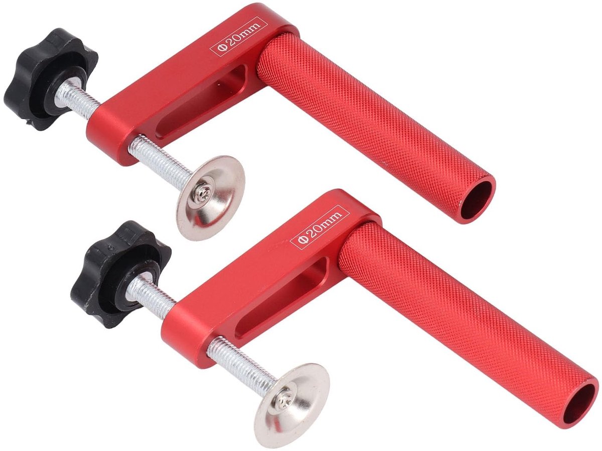 Dailygoods- Hond Klem 20 Mm - Aluminium Houtbewerking - Klemkracht - Siliconenpads - Slijtvast - Gemakkelijk te Vergrendelen - Bankhondklem
