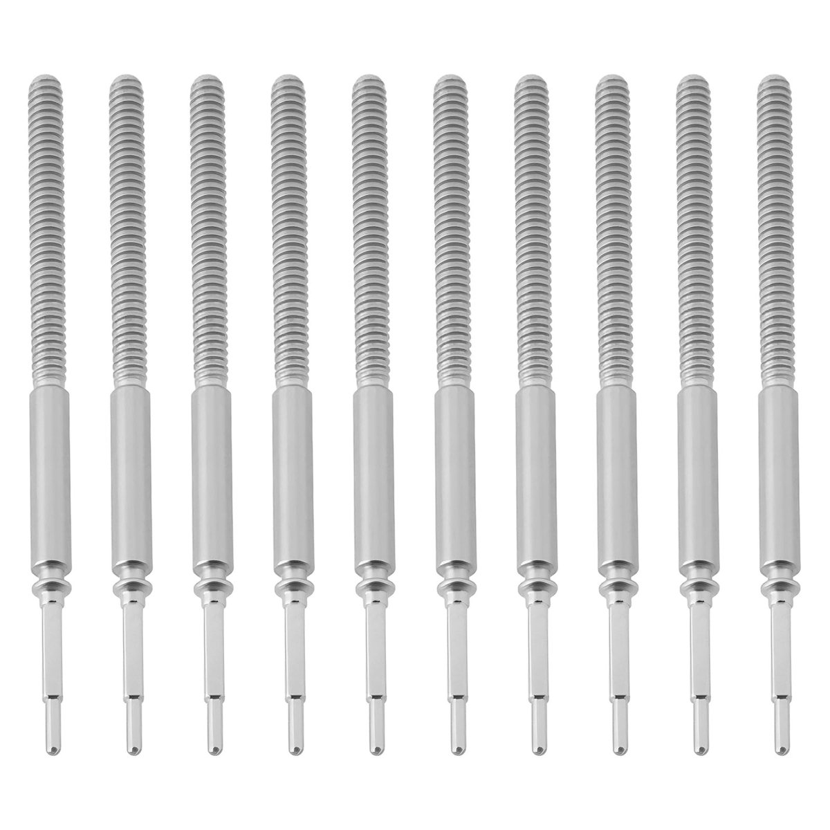 Dailygoods- Horloge Beweging Hoogwaardig Metaal - 10 Stuks - Stam - Winding As - Compatibel met ETA 2892A2 - Torsiebestendig en Slijtvast - Horloge Onderdelen