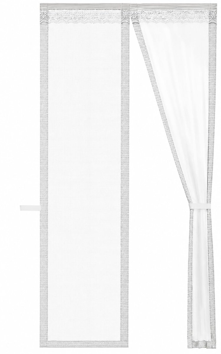 Vliegengordijn - Voor Nieuwbouw en Standaard Deuren - Eenvoudige Installatie - Deurhor Wit - 100x230 cm