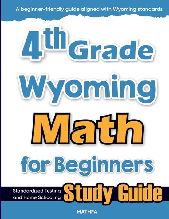 4th Grade Wyoming Math for Beginners - cover
