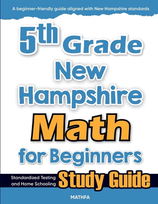 5th Grade New Hampshire Math for Beginners - cover
