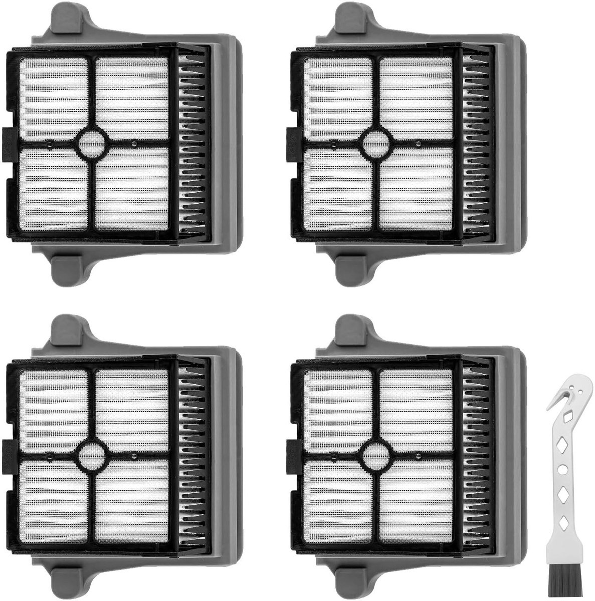 Dailygoods- HEPA-filters 4 Stuks - Vervangend Filter - Stofzuigerfilter Tineco - Hoge Efficiëntie - Wasbaar & Herbruikbaar - Duurzaam Materiaal - Stofzuigerfilters
