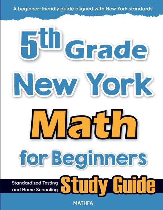 5th Grade New York Math for Beginners - cover