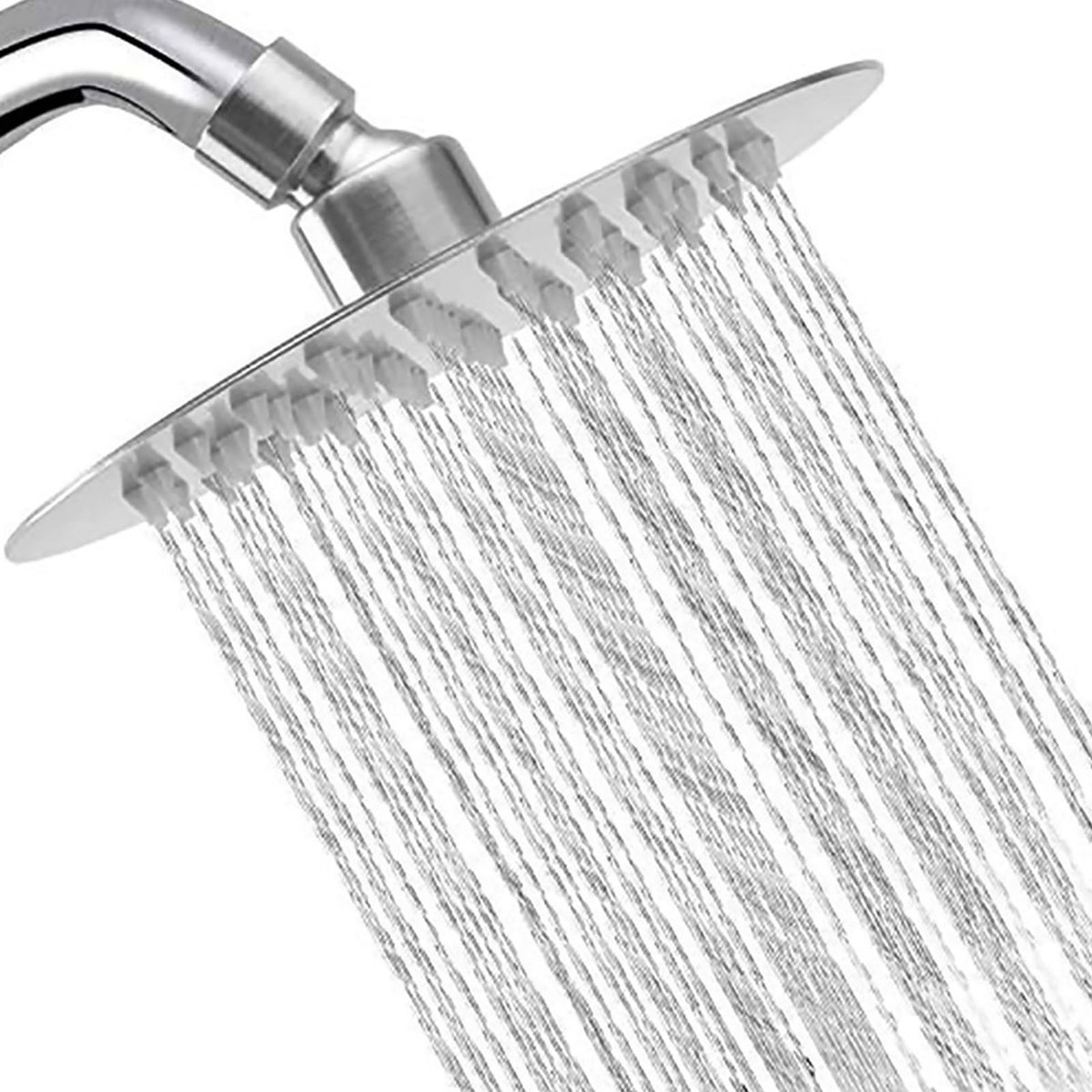Dailygoods - 8 inch douchekop regendouche, regendouchekop van roestvrij staal, douchekop 360° verstelbare douchekop regendouche met zelfreinigende sproeiers