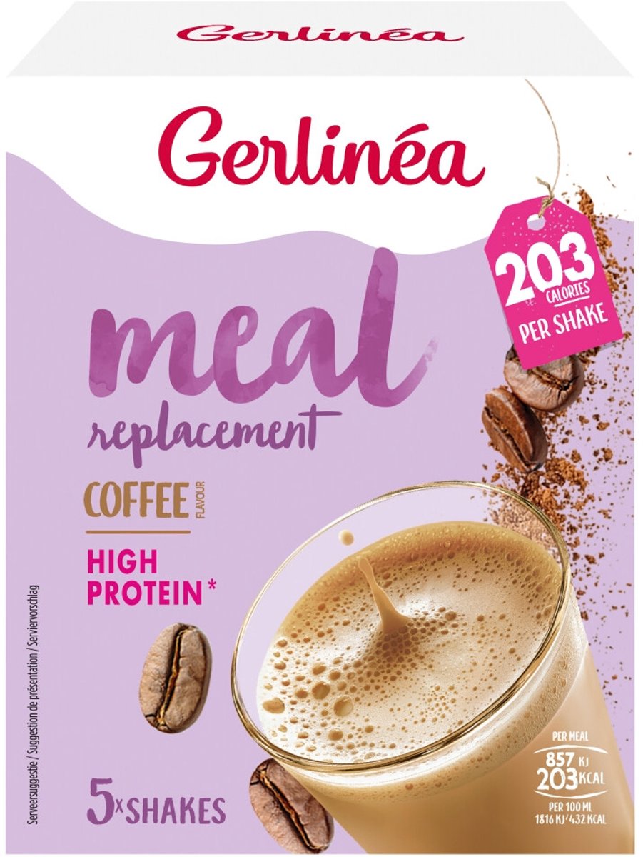 Gerlinea Maaltijdvervanger Koffie - 5 x 30 gr