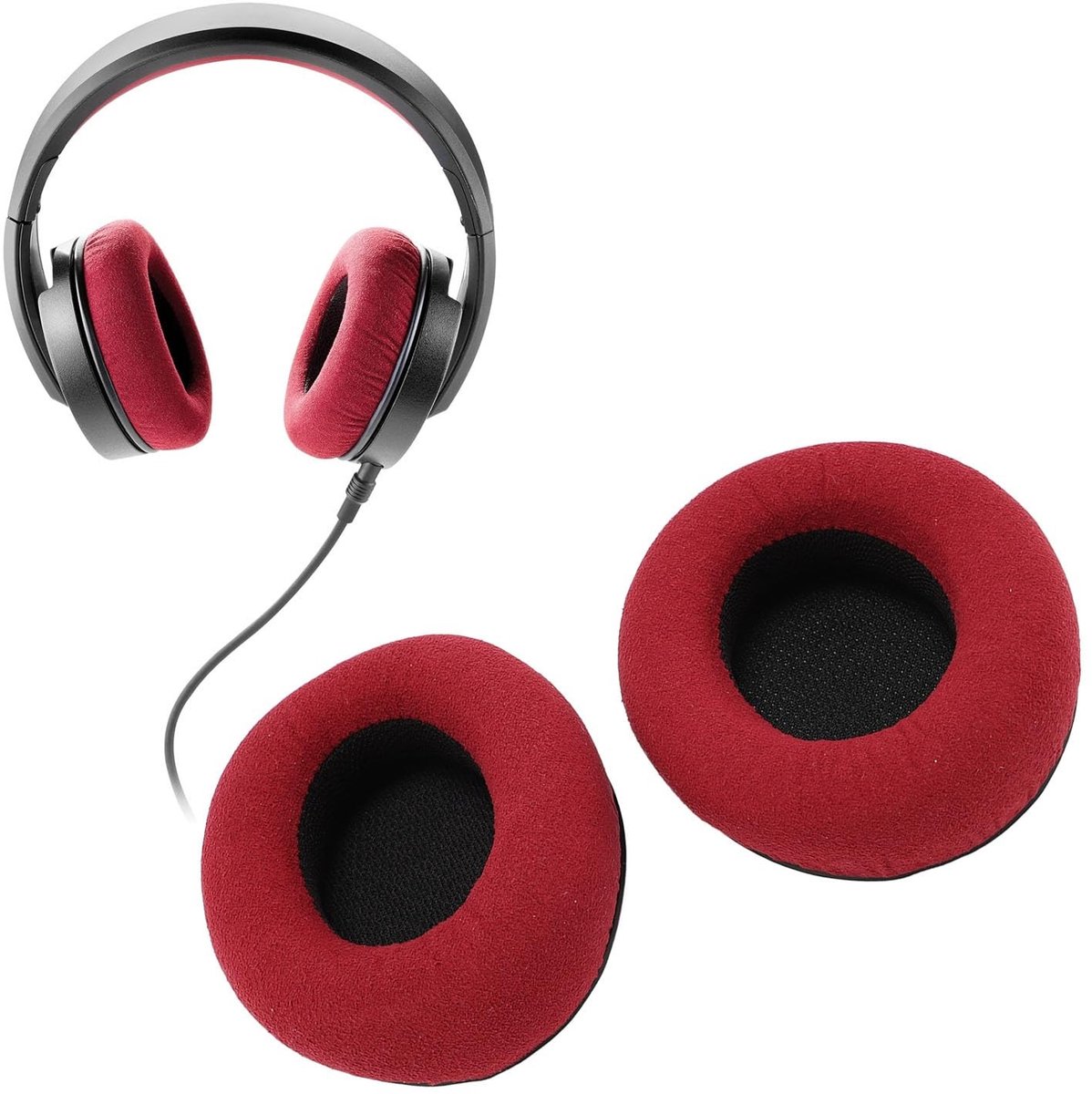 Dailygoods- Oorkussens Vervanging - Zachte Oorkussens - 2 Stuks - Compatibel met Focal Listen Wireless/Listen Pro/Spirit One - Hoofdtelefoon Accessoire - Comfortabel Design - Hoofdtelefoon Kussens