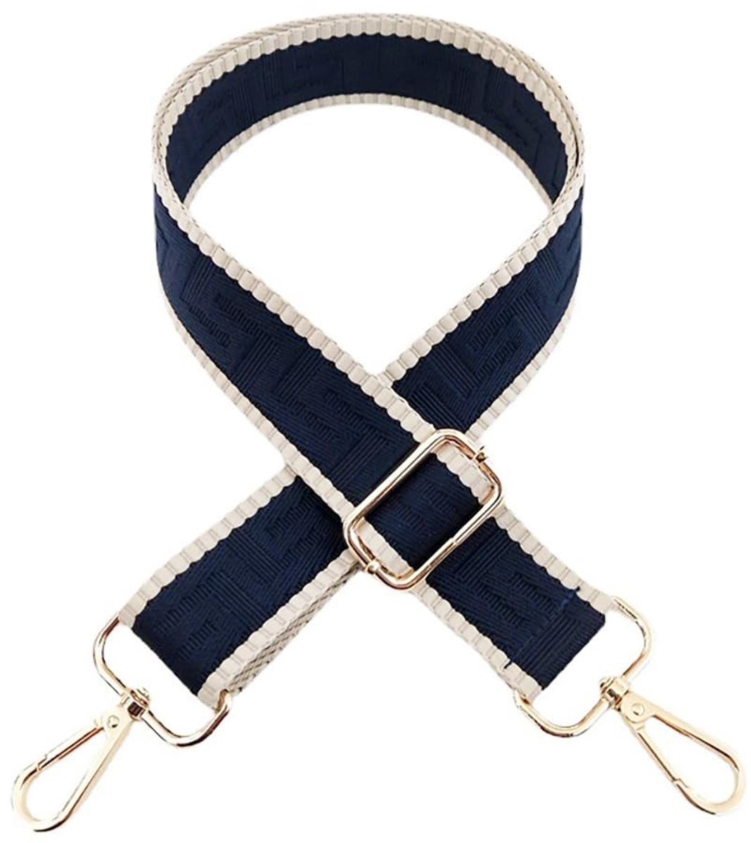 Dailygoods- Tasriem Verstelbaar 75-130 cm - Schouderband - Tassenriem - Accessoire Riem - 3,8 cm Breed - Polyester Materiaal - Schouderriem
