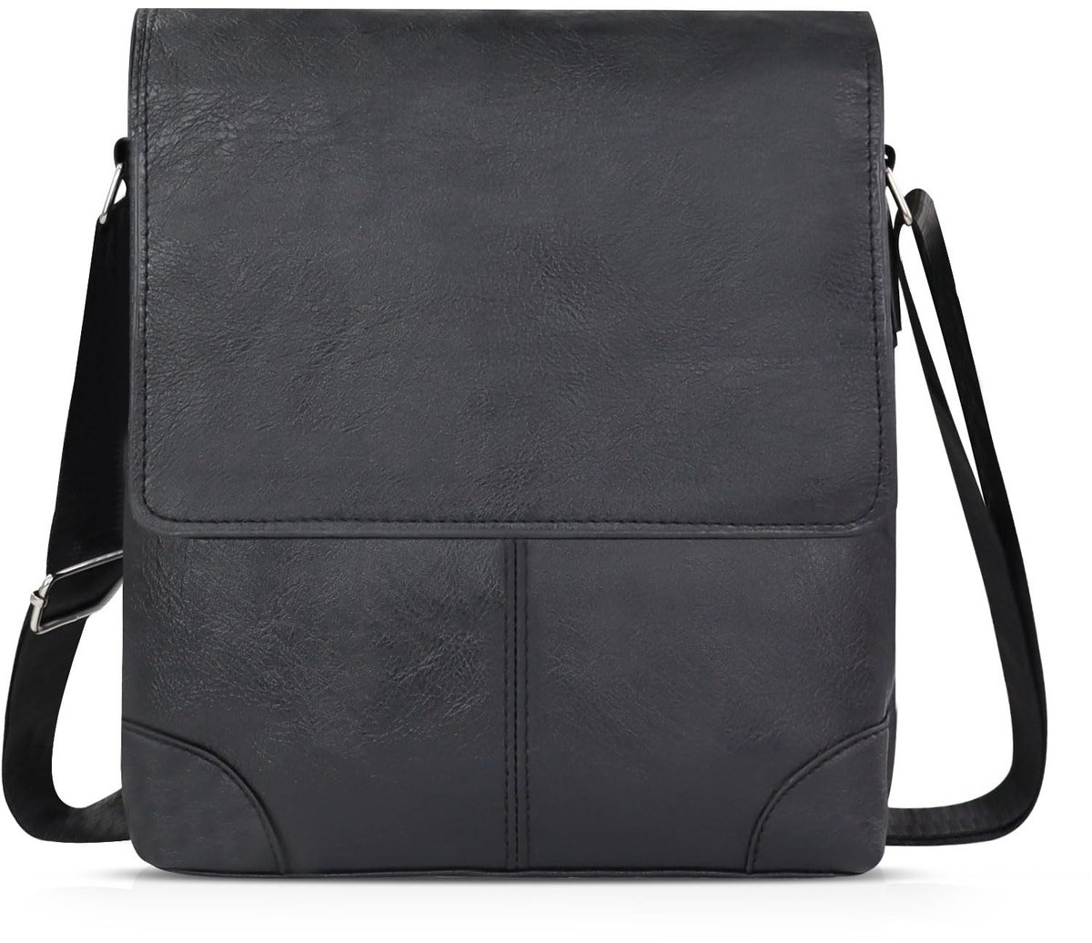 Dailygoods - AfitLulu Schoudertas voor heren, 4 zakken, klep, crossbody tas met verstelbare riem, kunstleer, messenger bags met ritssluiting en magnetisch, geschikt voor business en vrije tijd