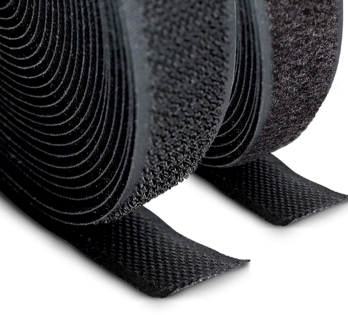 Dailygoods- Klittenband 20 mm breed - 5 m rol haak/lusband - Zelfklevend - Naaibaar - Flexibel - Ideaal voor reparaties - Haak-en-lusband