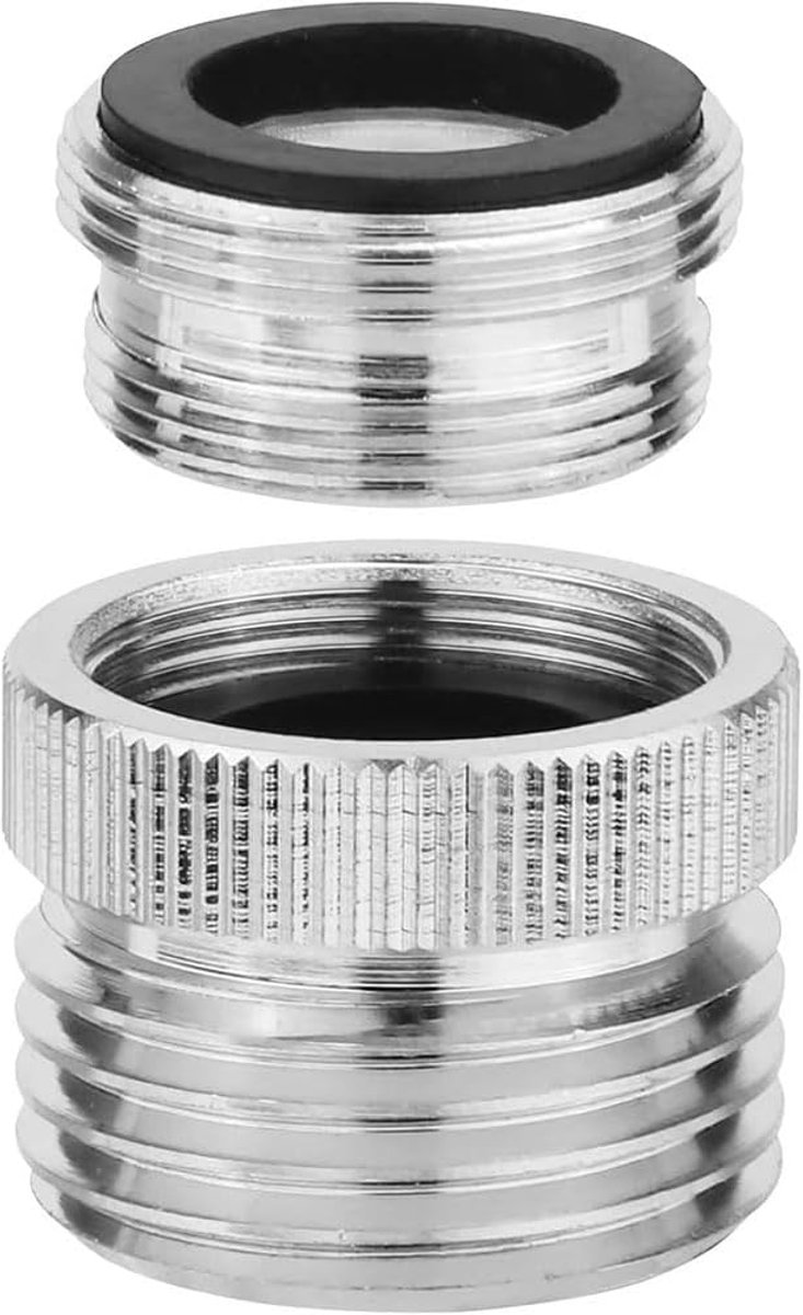 kraanadapters draadadapter, 22 binnendraad naar 3/4 GHts externe schroefdraadconnector, kraanslangbevestiging gootsteenadapter voor keuken en badkamer