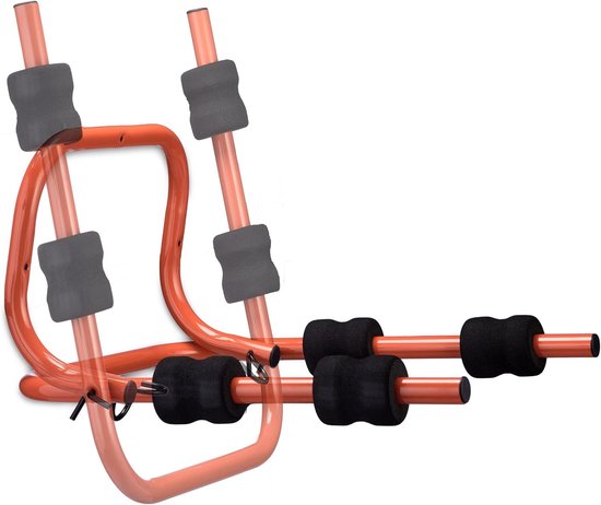 muurbeugel fiets - ophangsysteem 2 fietsen - inklapbaar - tot 30 kg - staal — afbeelding 2