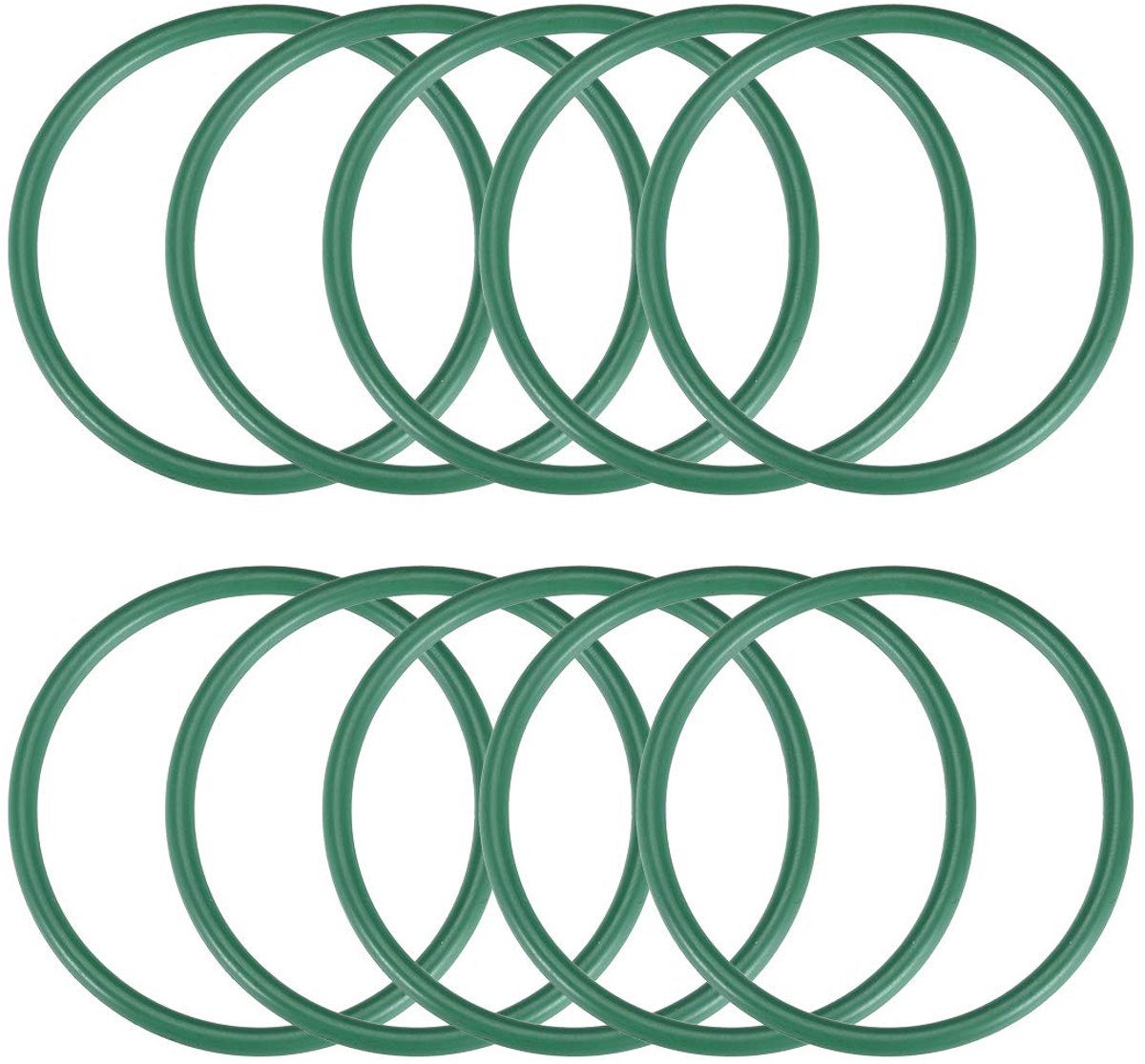 O-ringen 35-51 mm binnendiameter. 3,5 mm breed afdichting groen 51 mm x 58 mm x 3,5 mm