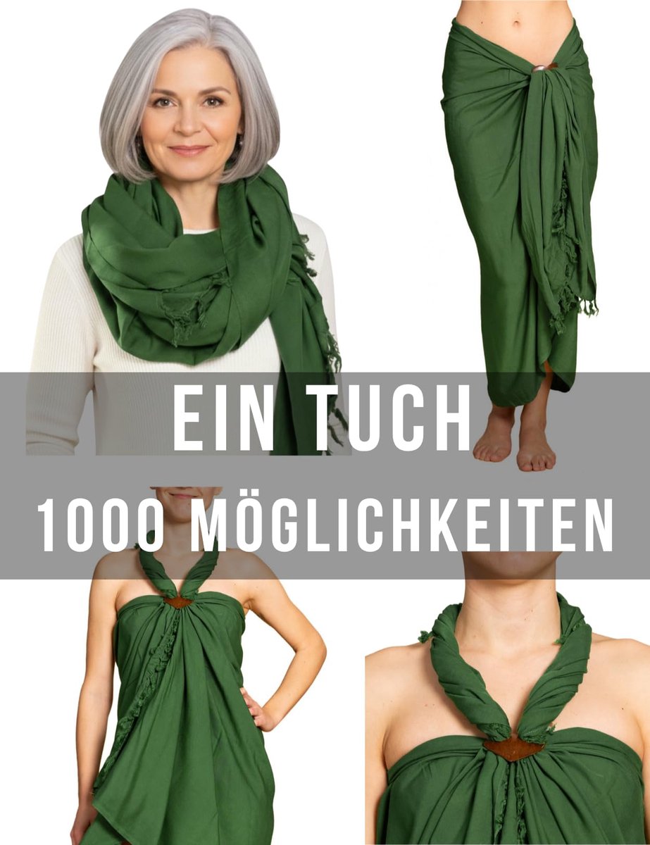 grote viscose sjaal XXL voor dames & heren – zachte omslagdoek ook te dragen als stola, halsdoek of pareo – lange effen wintersjaal – saunadoek & stranddoek