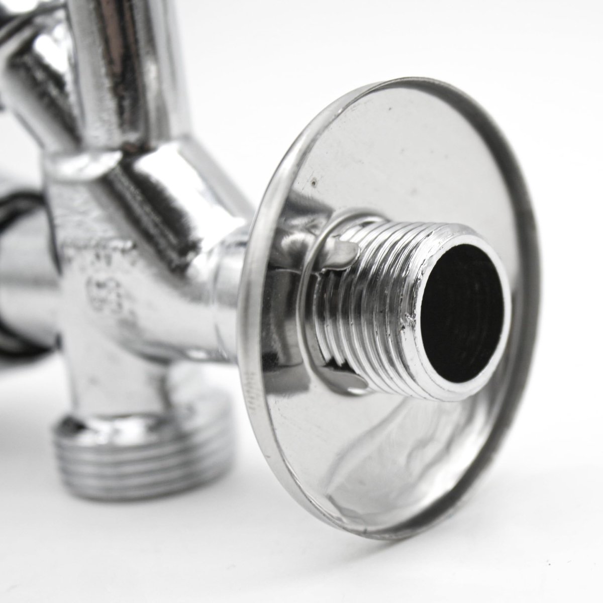 Barcelona Combinatiehoekventiel, 1 stuk spoelbak en wasmachinekraan 1/2 inch x 3/4 inch x 3/8 inch 115 x 87 mm metalen en kunststof combinatieventielaansluiting voor douche, tuinkraan, dubbele