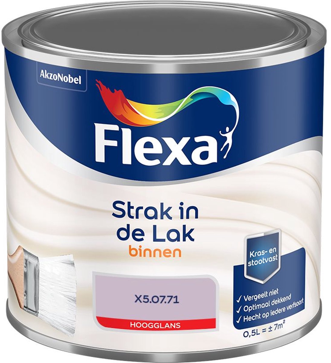 Flexa - Strak In De Lak Binnenlak Hoogglans - X5.07.71 - Mengverf - 500 Ml