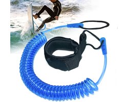 SUP Leash/Enkelkoord 10ft (5mm) - Veiligheid touw voor Supboards - SUP accessoires - SUP kajak veiligheidslijn - voor Surfboard, Verticale Peddel, Kayak - Blauw
