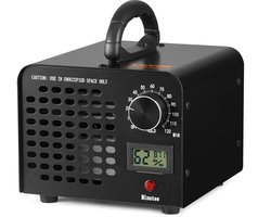 Cherrys Finds - Ozongenerator - Ozon - Geurverwijderaar - Ozon Luchtreiniger - Draagbare Generator - Voor Kamers, Auto's, Huisdieren - 24000 MG - Zwart