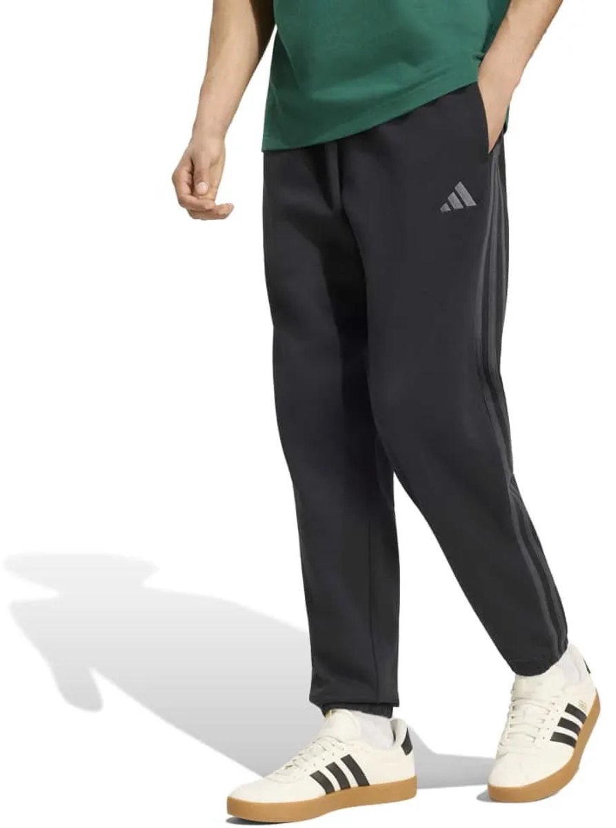 Adidas Essentials 3 Stripes Fleece Tapered Cuffed Joggers XL Regular Man Zwart