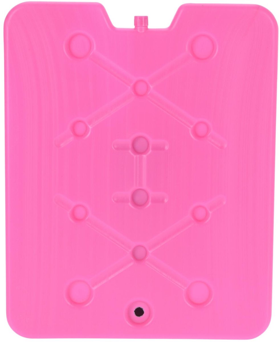 Excellent Houseware Koelelement Ice Pack - roze - plat - polyethyleen - 900 gram - 32 x 25 x 1 cm - schijf