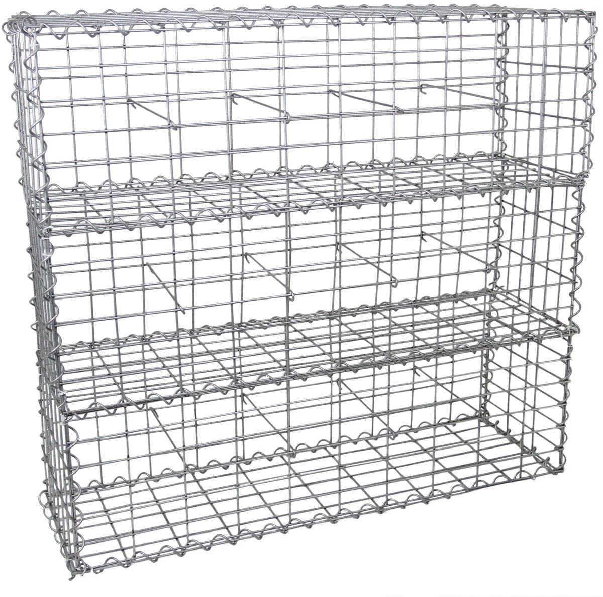 muur - Set van 6-100 x 30 x 50 cm Schanskorven Gabion Mand Gegalvaniseerd Staal Tuin