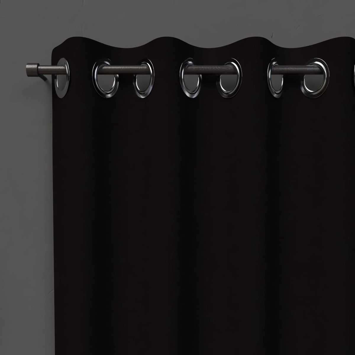 d'Ocre Rideau l oogjes Black Out 135x250 cm Zwart