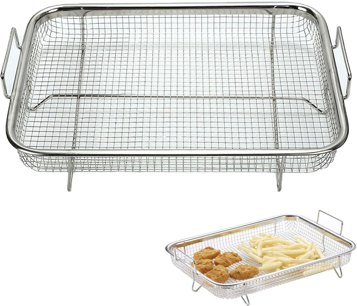 Grillmand voor barbecue oven en buitengebruik Perfect voor het grillen van groenten fruit en het bakken van koekjes
