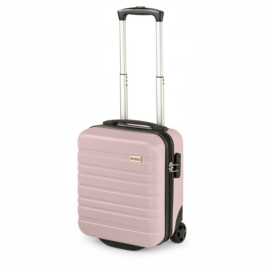Princess Traveller Singapore - Underseater - Handbagage koffer geschikt voor oa Transavia, TUI, Vueling & WizzAir - Licht roze - ABS - 40x30x20cm - 19 liter