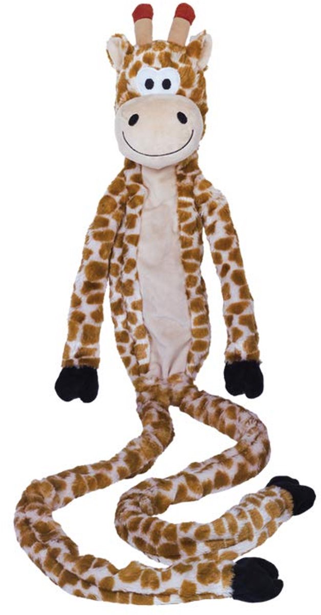 Lange pluche giraffe met touw aan de binnenkant, 113 cm, 1 stuk