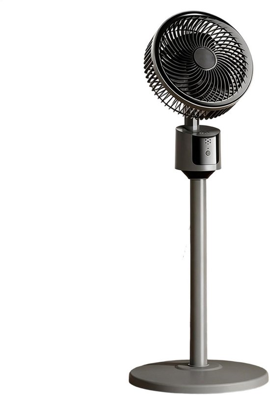 Kraftverdia® Staande ventilator - 80 cm USB-aangedreven grote vloerventilator, krachtige koeling voor thuis, woonkamer en kantoor, robuuste luchtcirculatieventilator voor studentenkamer, draagbaar indoor/outdoor