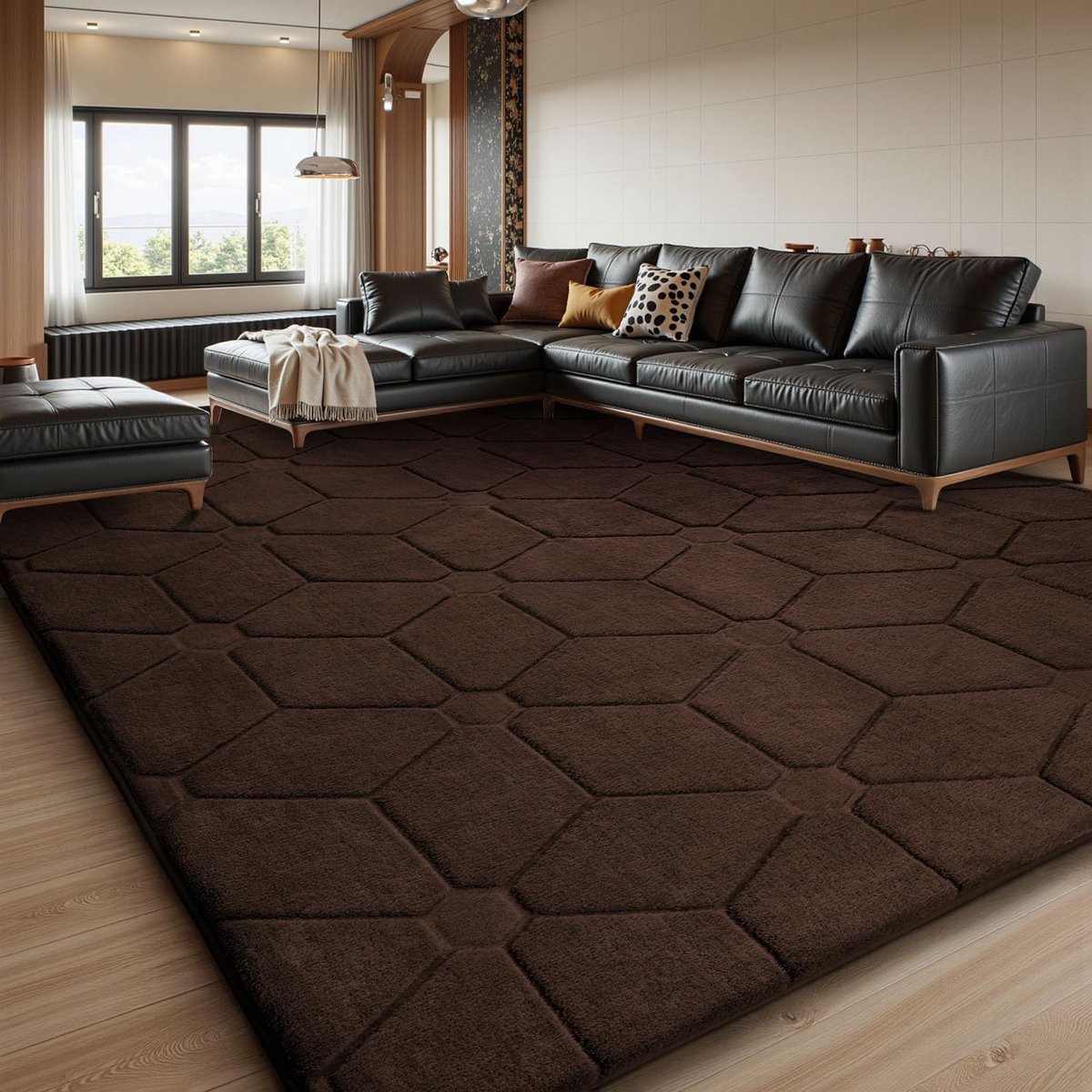 Lemon Vloerkleed voor de woonkamer, wasbaar tapijt, kinderkamer, pluizige tapijten, slaapkamertapijt, laagpolig pluizig antislipmat kinderkamer tapijten