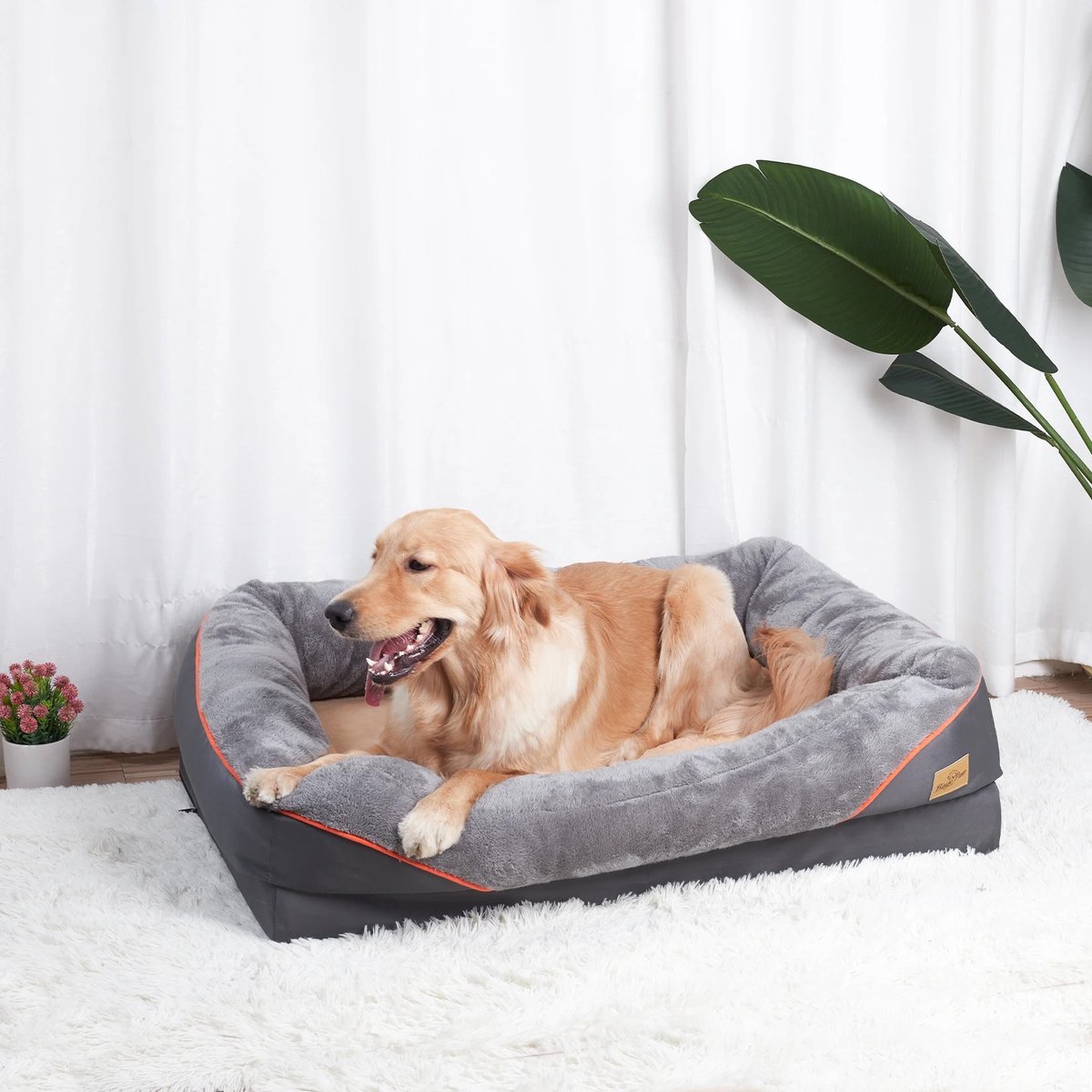 Geargalaxy Hondenbed - Hondenmand - Huisdierenbed - Hondenkussen - Slaapkussen - Dierenmand - Puppybed - Comfortbed - 83x57x25 cm