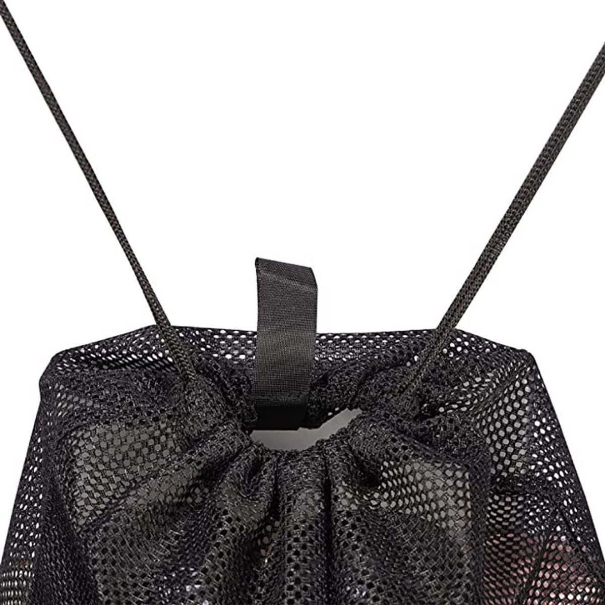 Drawstring Rugzak Tas Multifunctionele Sport Apparatuur Opbergtas voor Gym, Strand, Zwemmen, Zwart, Zwart