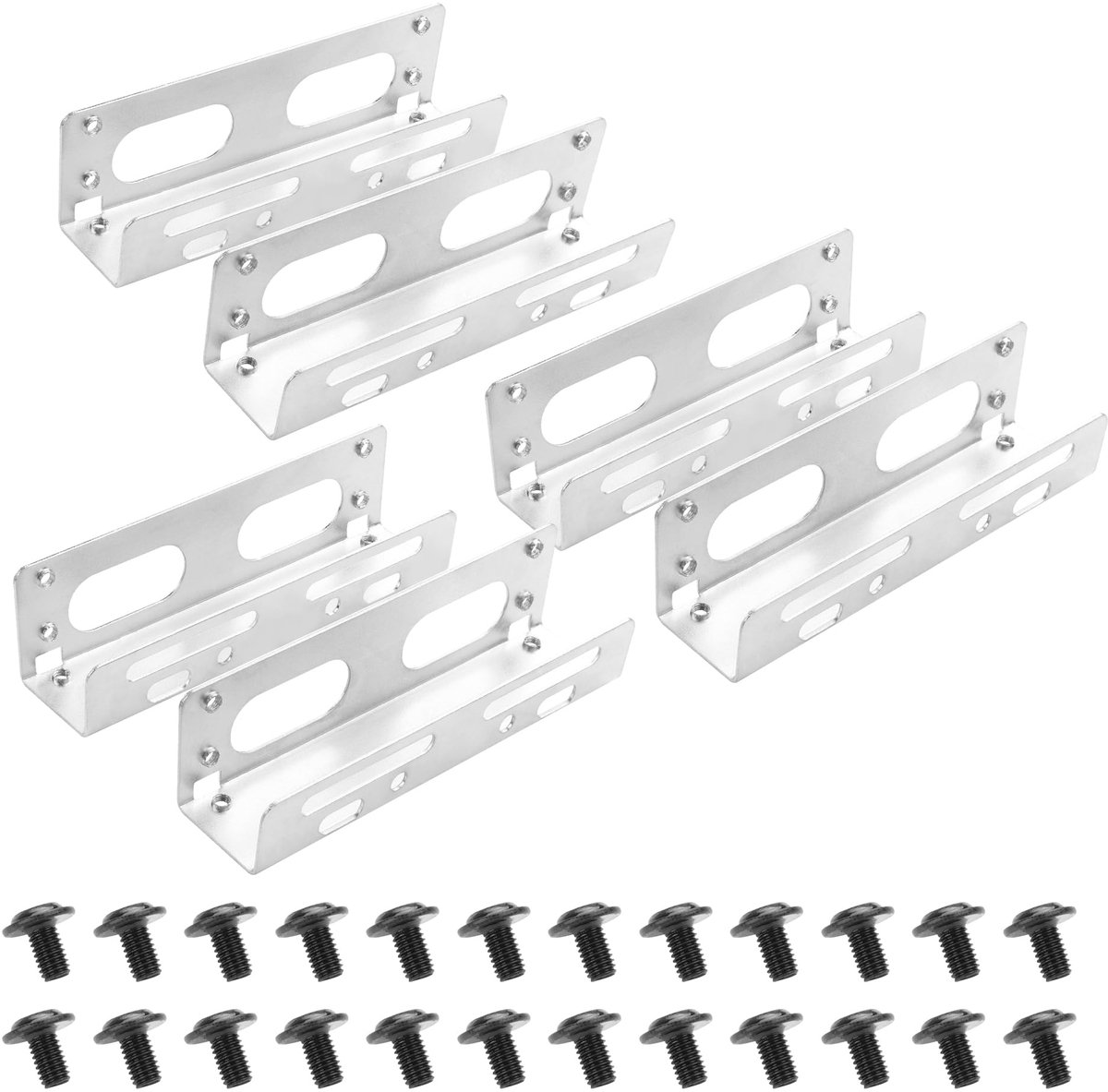 Montagebeugel 3,5" naar 5,25" SSD/HDD, converteert elke 3,5" harde schijf naar een 5,25" drive bay, metalen interne harde schijf montagebeugel, montagebeugel voor pc/NAS-computers