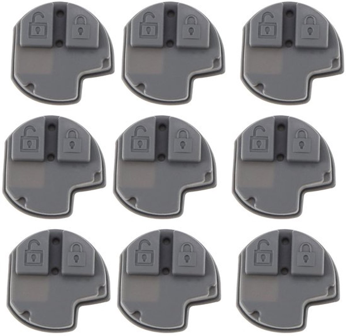 Store_9 - Autosleutel Rubber Pad - Vervangende Sleutelfob - Zwart