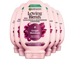 Garnier Loving Blends Grape Moisture Conditioner – Ontwart en hydrateert – Voor gedehydrateerd haar - 250ml - 6 stuks